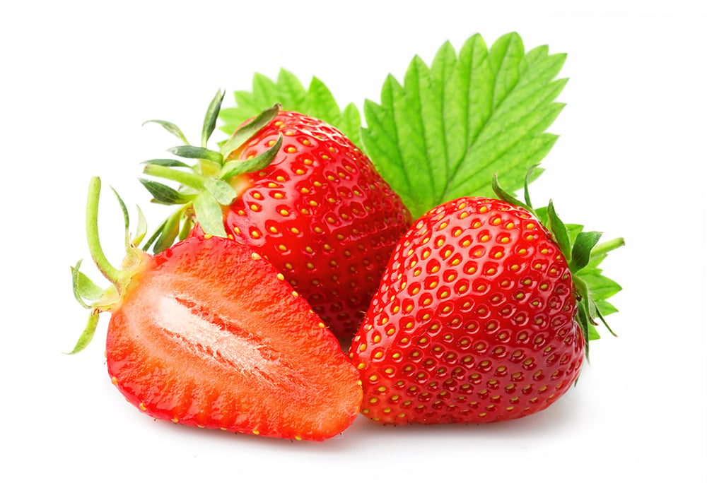 Strawberry Flower And Fruit