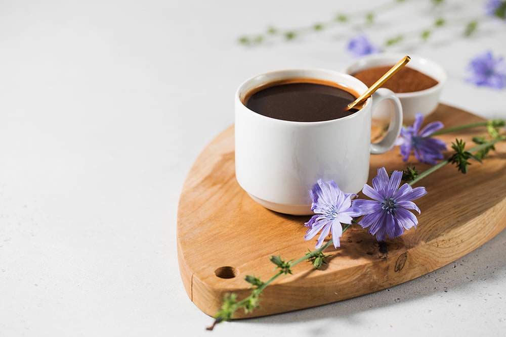 Chicory Roots in Coffee